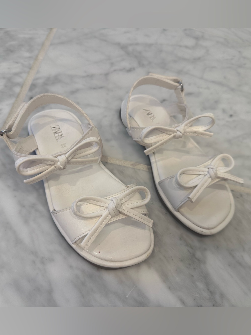 Zara Girls Bow Strap Sandals